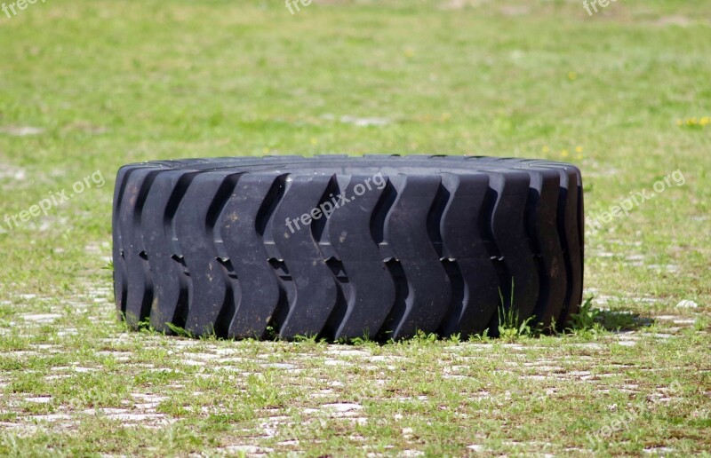 Tire Tractor Rubber Strongman Strength Exercises