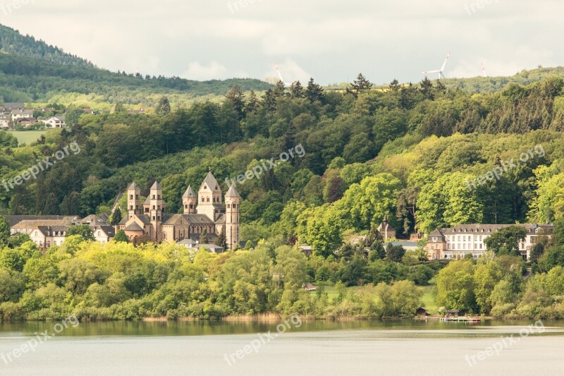 Maria Laach Eifel Church Rest Lake