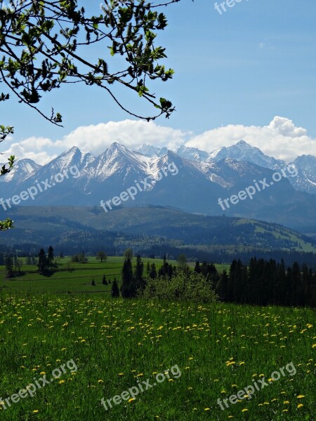 Mountains Tatry The High Tatras Landscape The National Park