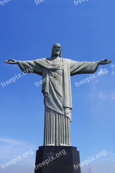 Brasil Rio De Janeiro Corcovado Christ Famous