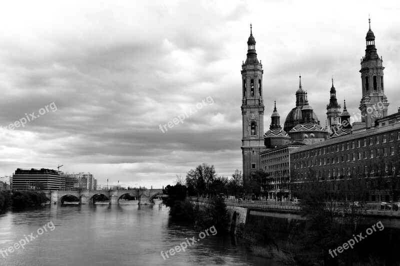 Saragossa City Spain Free Photos