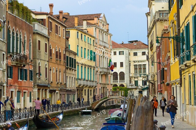 Venetian Canal Renaissance Italy Venice Water Europe