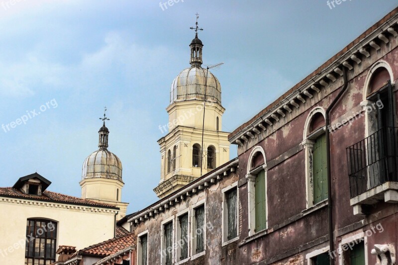 Venetian Architecture Cupola Church Dome Bell Tower