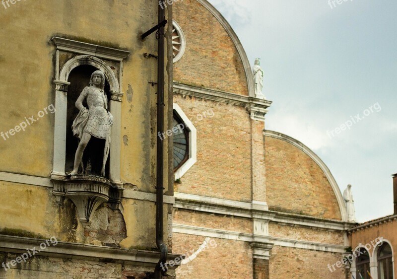 Old Statue Niche Italian Sculpture Statue