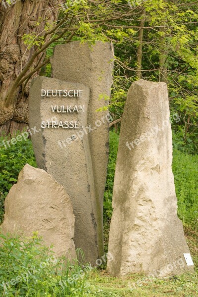 Basalt Column German Volcano Road Basalt Road Mendig