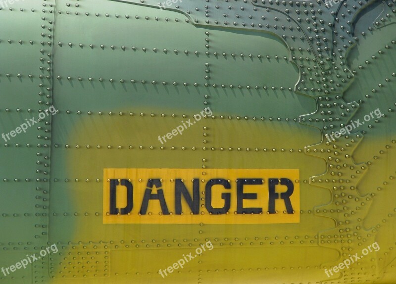 Danger Military Aircraft Metal Army Warning