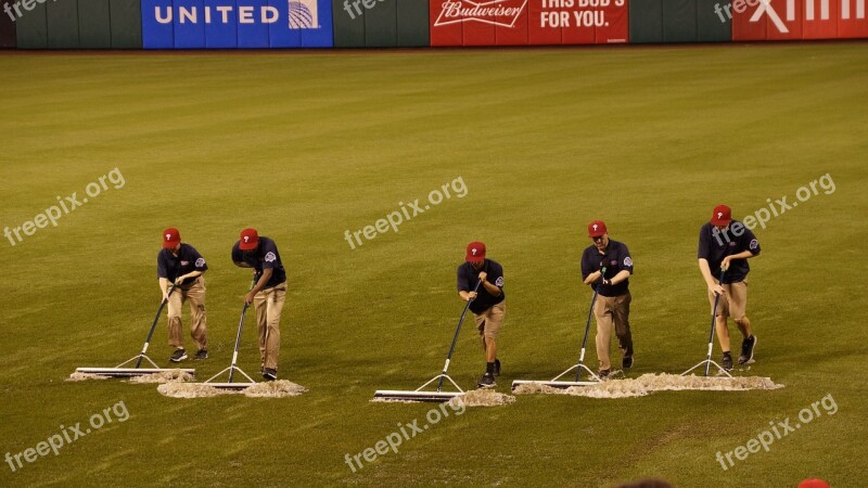 Baseball Rain Field Wet Dry