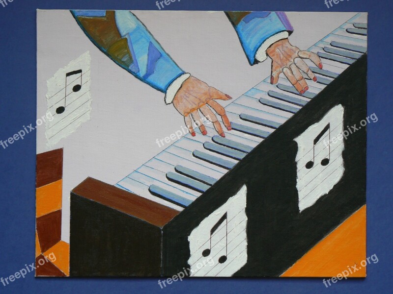 Five Senses To Touch Hands Piano Keys