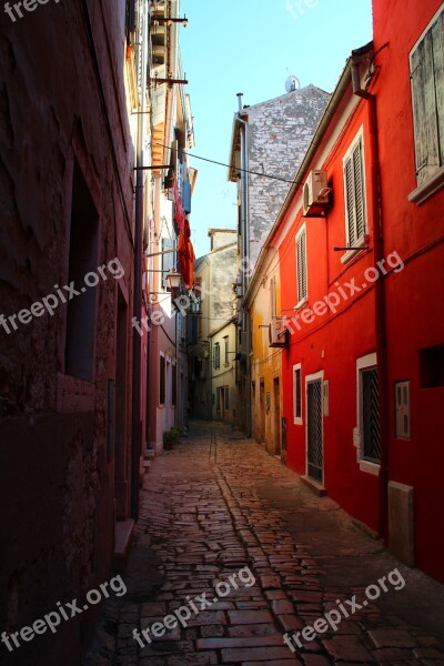 Alley Cobblestones Historically Croatia Tourist Attraction