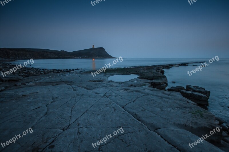 Ocean Kimmeridge Bay Twilight Coast Free Photos