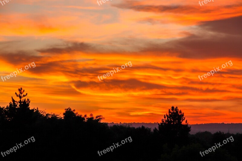 Sunset Nature Sky Clouds Beautiful