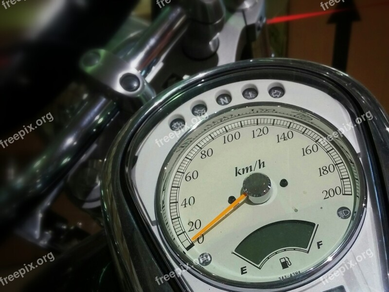 Motorcycle Motorbike Gauge Motoring Speed