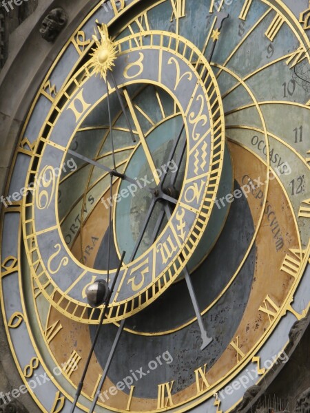 Prague Astronomical Clock Europe Czech