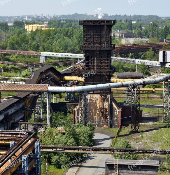 The Industry Industrial Landscape Ironworks Tube Industrial