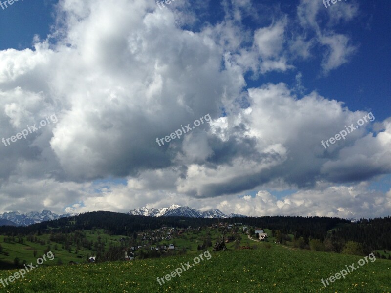 Tatra Bukovina Poland Landscape Mountains Tourism