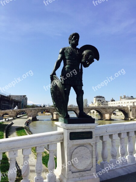 Statue Skopje Alexander The Great Figure Free Photos