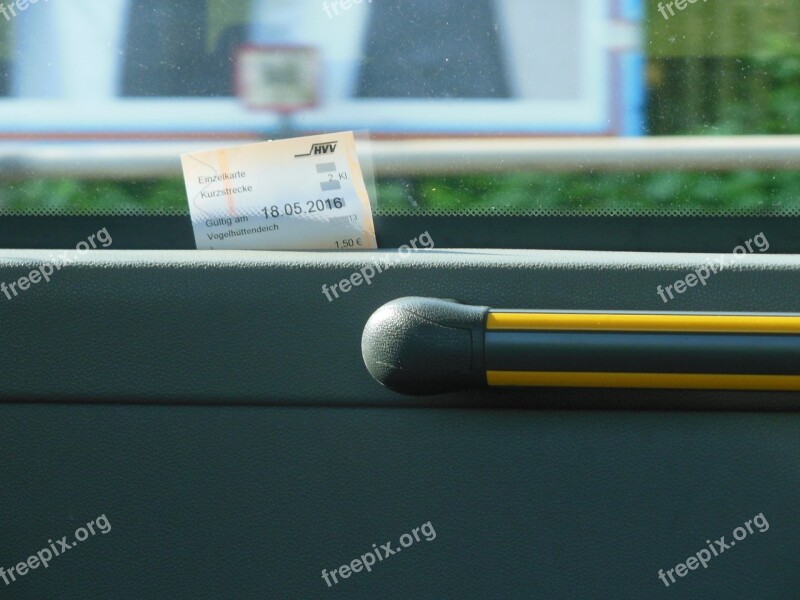 Hamburg Bus Ticket Forget Window