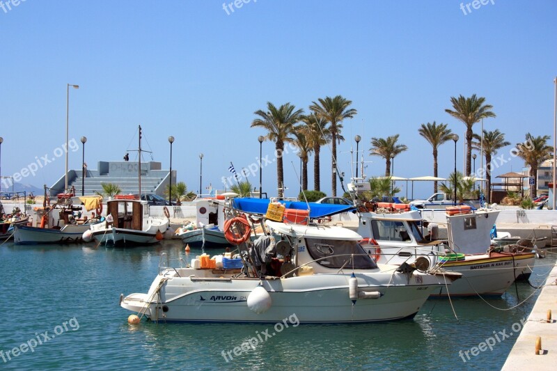 Greece Greek Island Aegean Palm Trees