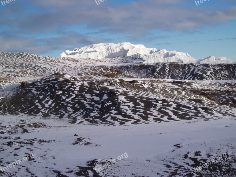 Kilimanjaro Glacier Stella Point Free Photos