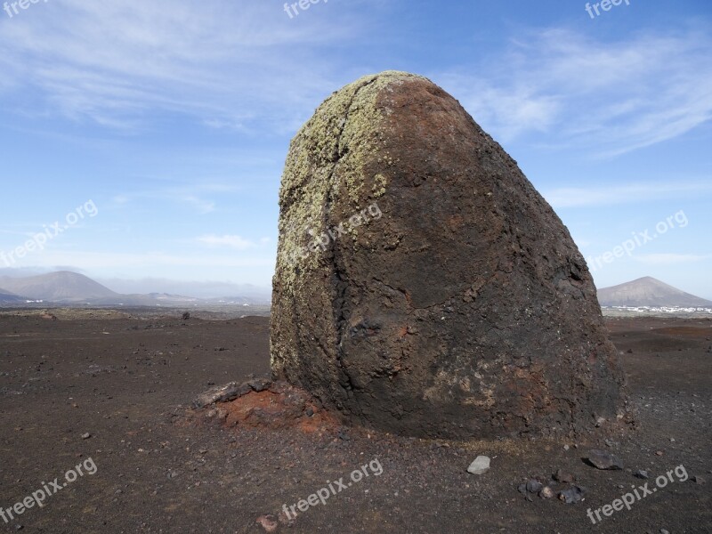 Volcanic Stone Rock Lanzarote Free Photos