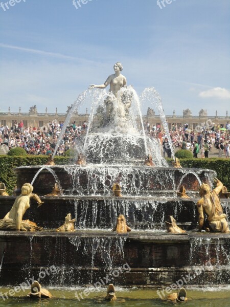 Musical Fountain Palace Of Versailles France Free Photos