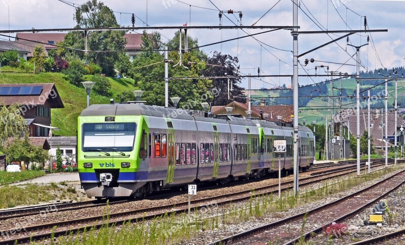 Emmental Railcar Regional Train Bls Canton Of Berne