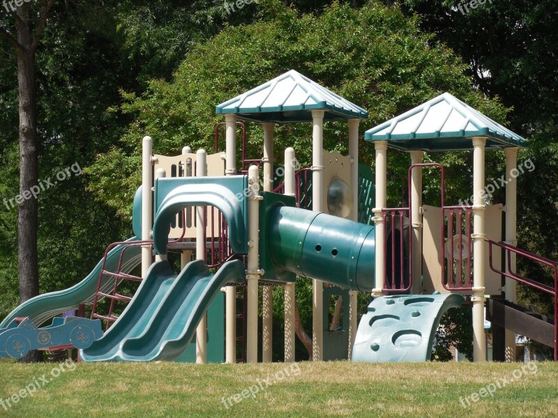 Playground Slide Fun Park Childhood