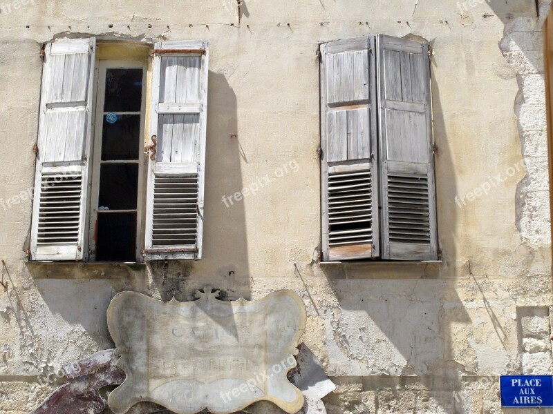 Windows France Grasse Facade Building