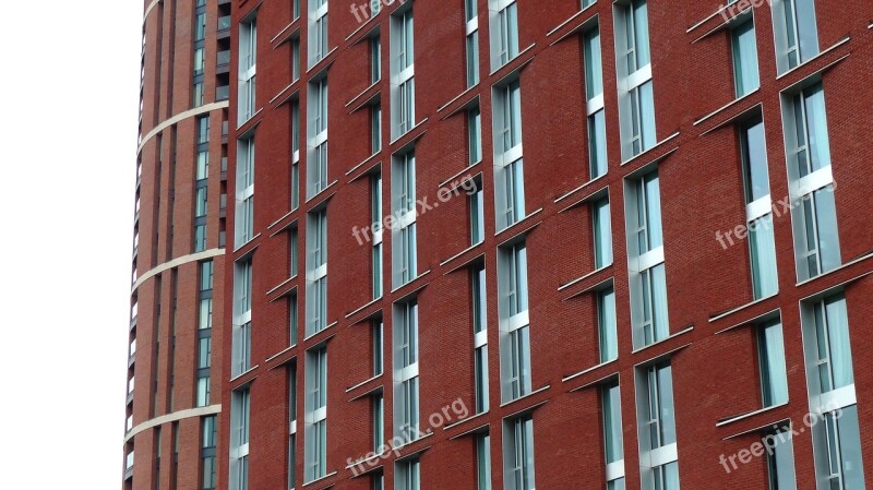 Building Pattern Geometric Modern Brick