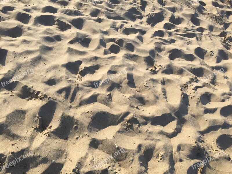 Sand Beach Footsteps Free Photos