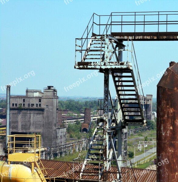 The Industry Industrial Landscape Ironworks Tube Industrial