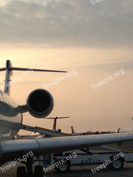 Airplane Jet Engine Wing Engine Jet