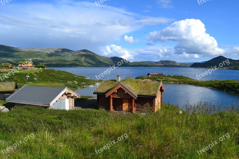 Mountains Lake Water View Landscape