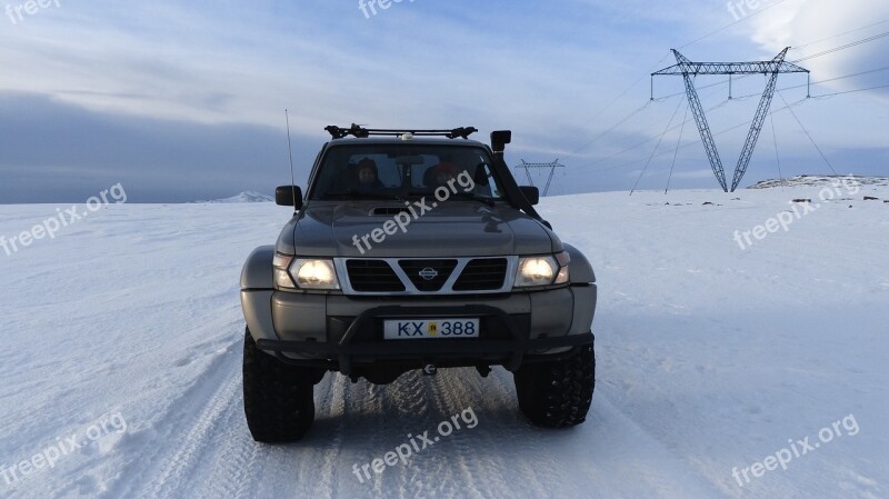 Iceland Adventure 4x4 Snow Nature