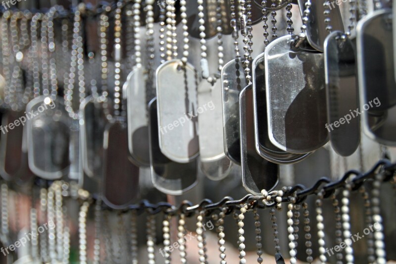 Memorial Garden Unmarked Dogtag War Memorial Boston Memorial