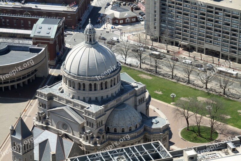 Aerial View Church The First Church Of Christ Scientist Building