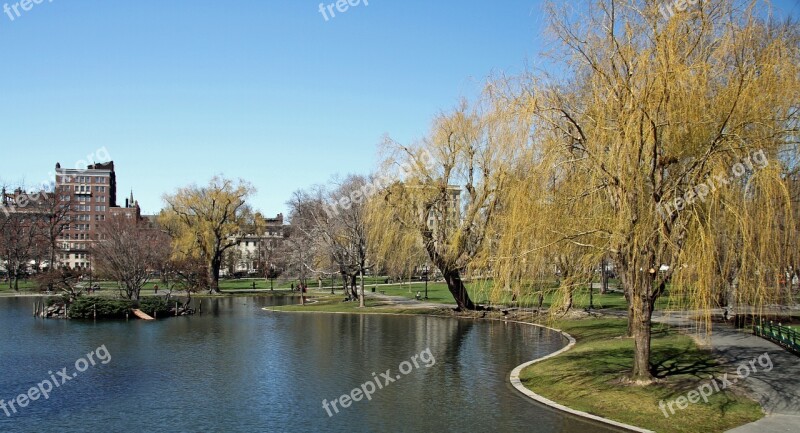 Public Garden Boston Park Common Landmark