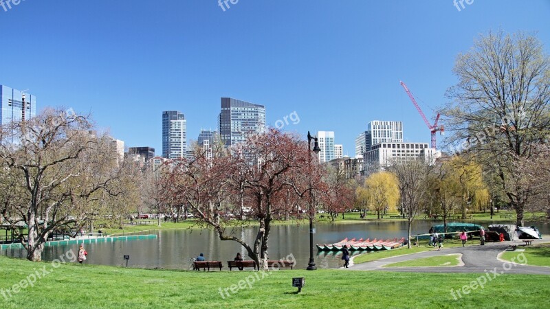 Public Garden Boston Park Common Landmark