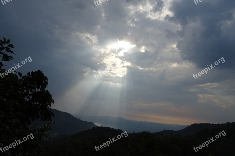 Sun Beam Cloud Shining Sunrays