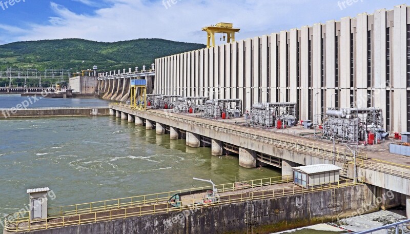 Dam Iron Gate Danube Djerdap1 Romania