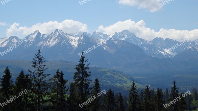 Mountains Tatry The High Tatras Landscape Nature