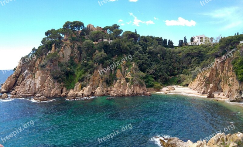 Costa Brava Spain Summer Travel Landscape