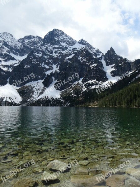 Mountains Tatry The High Tatras Morskie Oko Nature