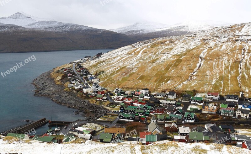 Foroyar Faroe Islands Island Colorful Houses Free Photos