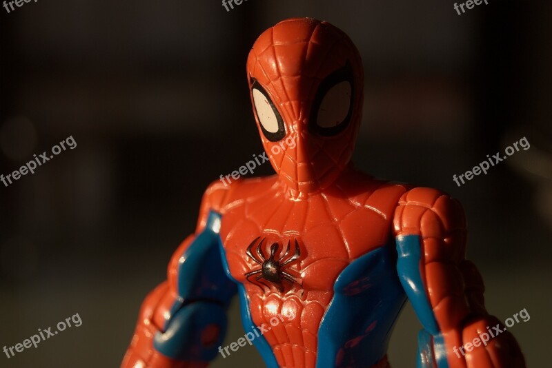 Spiderman Red Marvel Toy Plastic