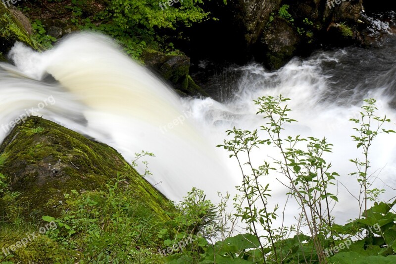 Waterfall Triberg Force Of Nature Black Forest Water