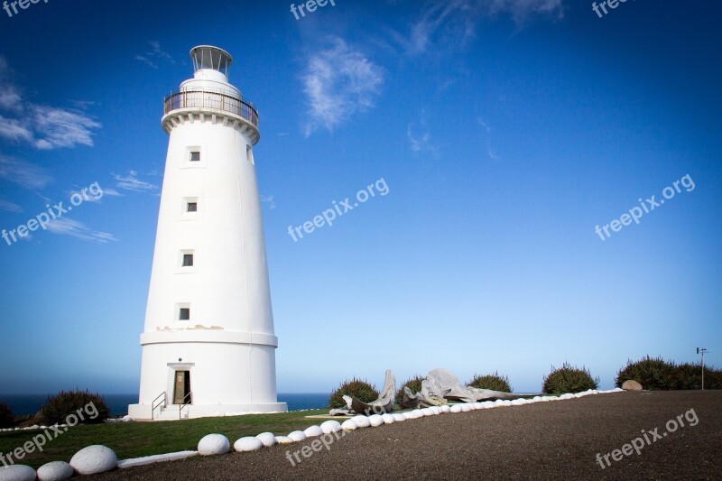 Lighthouse Kangaroo Island Coast Panorama White