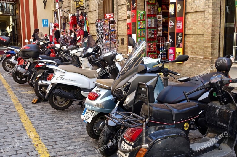 Mopeds Motorbikes Motorcycles Transportation Free Photos