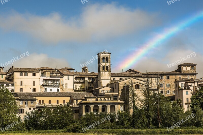 Rieti City Rainbows Free Photos