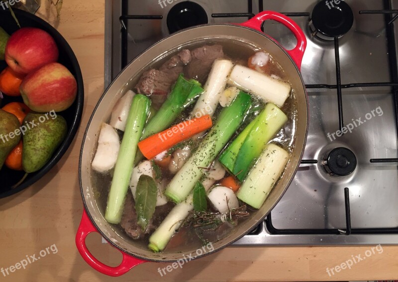 Kitchen Pot Au Feu Flat Meat Beef